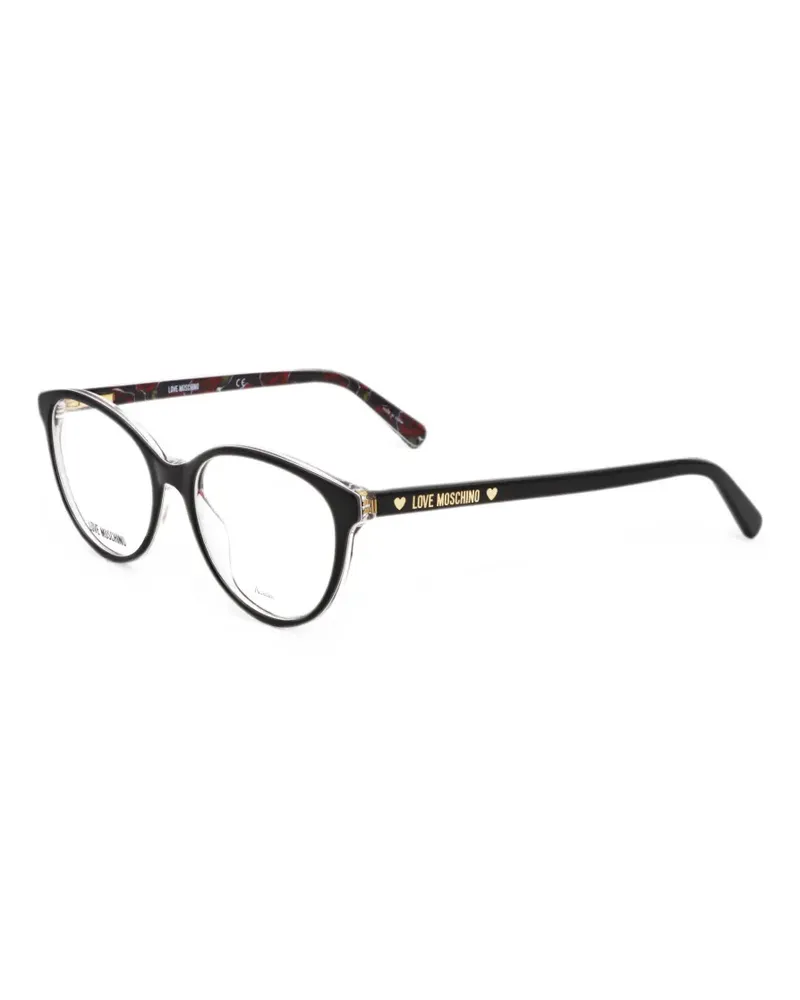 Moschino Klassische Cat-Eye-Brille - Schwarz Schwarz