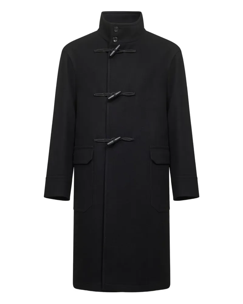 Tagliatore Mantel mit Knebelverschluss - Schwarz Schwarz
