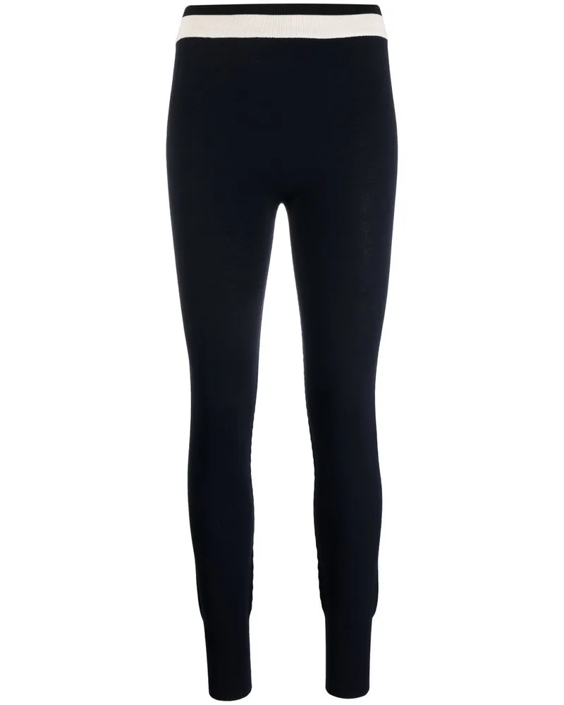 Jil Sander Gestrickte Leggings - Blau Blau