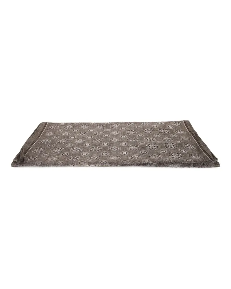 Dell'oglio Schal mit geometrischem Print - Grün Grün
