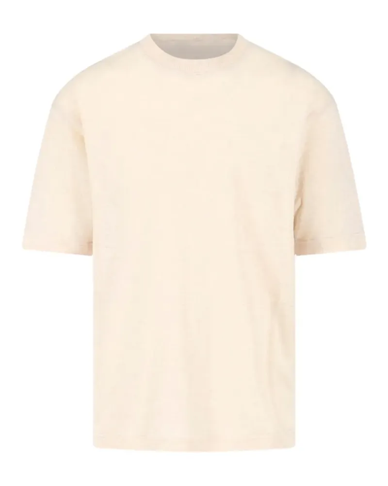 PLAN C crew-neck T-shirt - Nude Nude