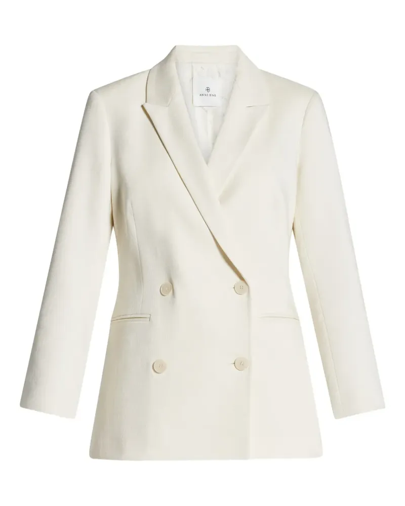 Anine Bing Doppelreihiger Jasmine Blazer - Weiß Weiß