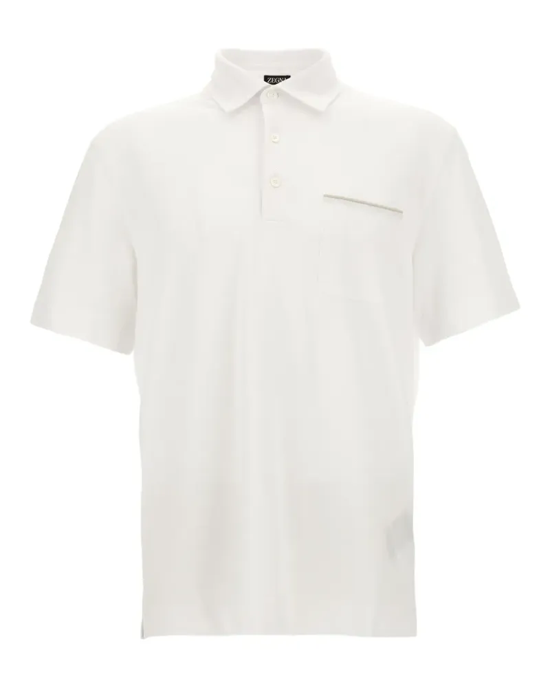 Ermenegildo Zegna piqué cotton polo shirt - Weiß Weiß