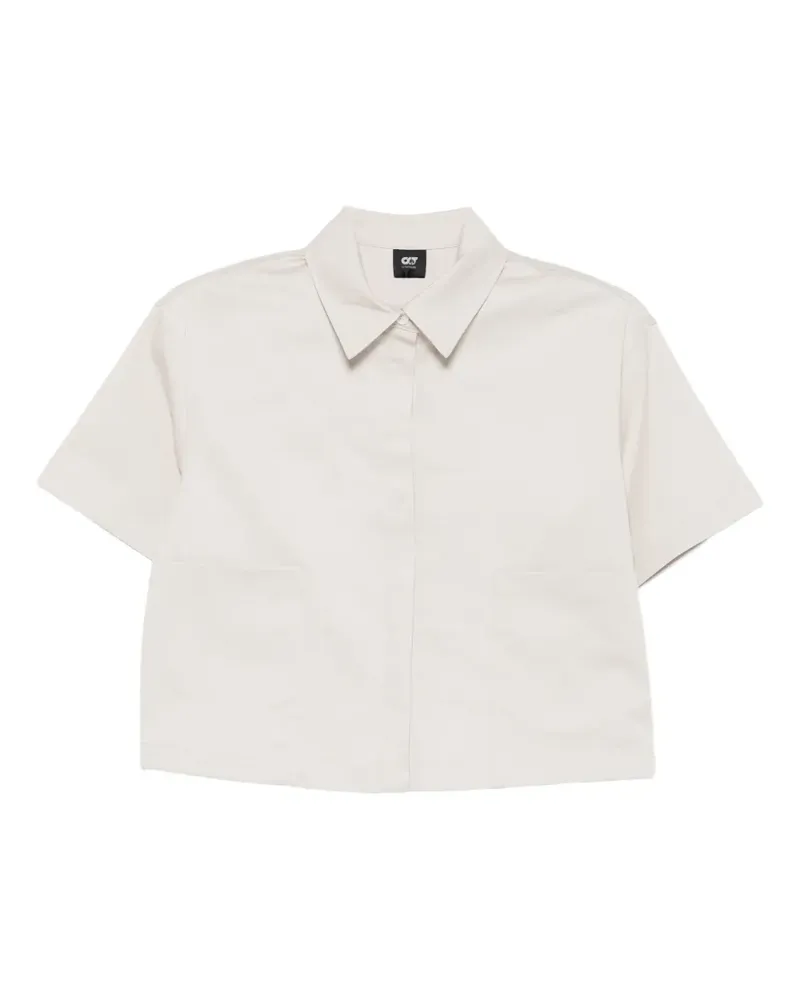 AlphaTauri short-sleeve patch-pocket shirt - Grau Grau