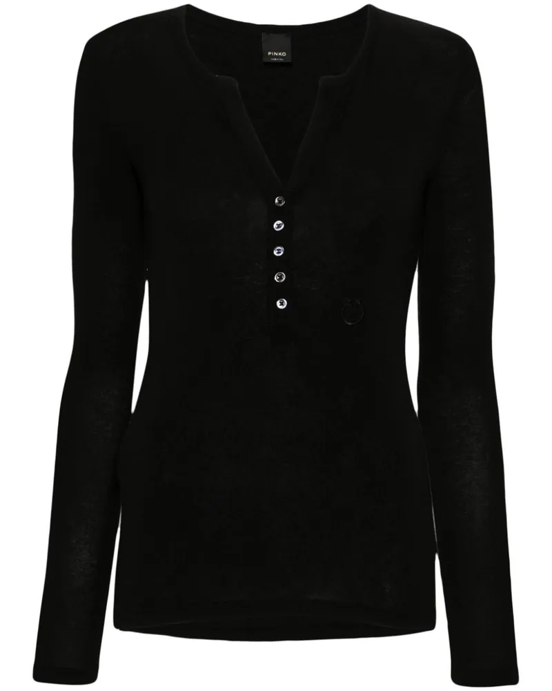 Pinko Mulinello T-Shirt - Schwarz Schwarz