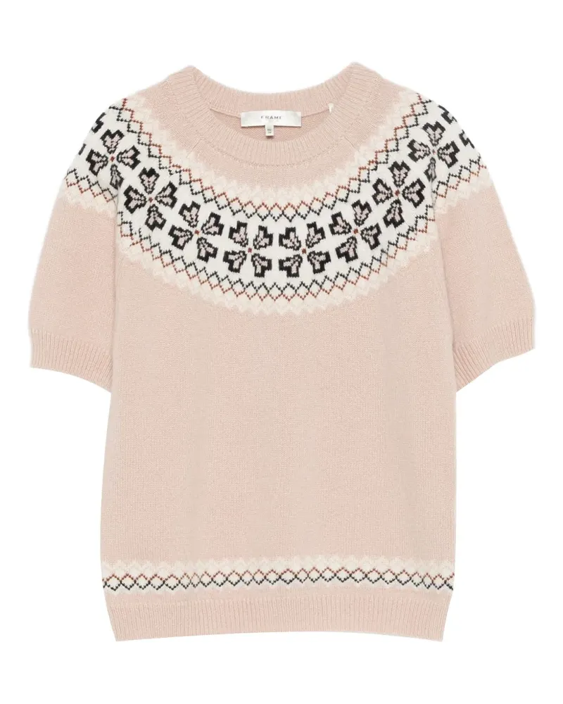 Frame Denim short-sleeve sweater - Rosa Rosa
