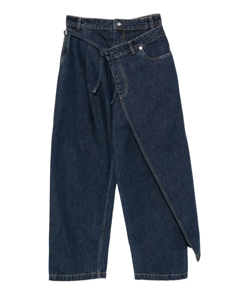 Henrik Vibskov wrap-front jeans - Blau Blau