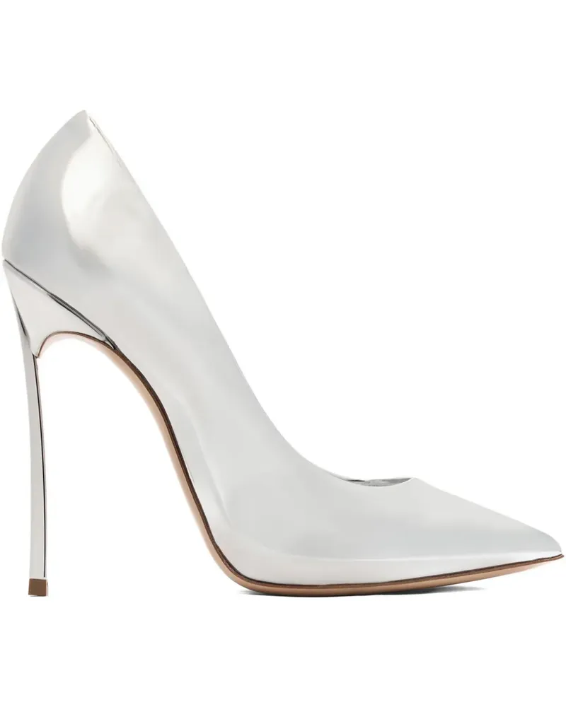 Casadei Blade Interstellar Pumps mit spitzer Kappe 120mm - Silber Silber