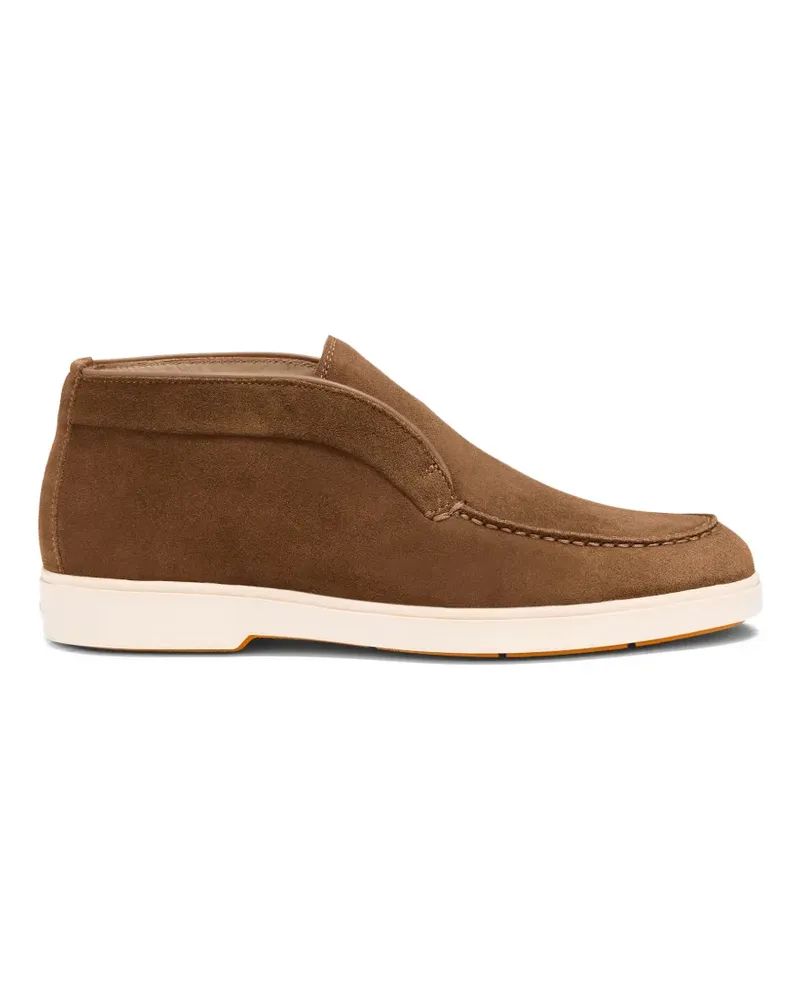 Santoni Slip-On-Sneakers aus Wildleder - Braun Braun