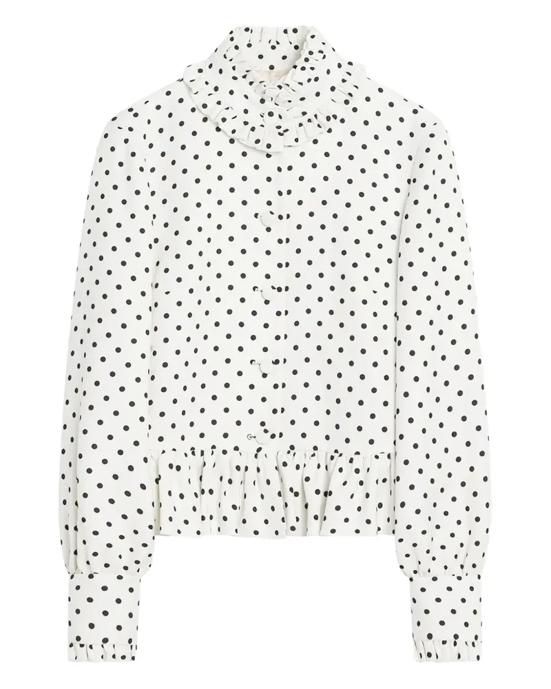 Valentino Garavani Jacke mit Polka Dots - Weiß Weiß