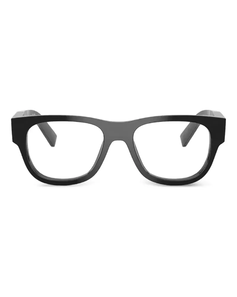 Prada Brille mit D-Gestell - Schwarz Schwarz