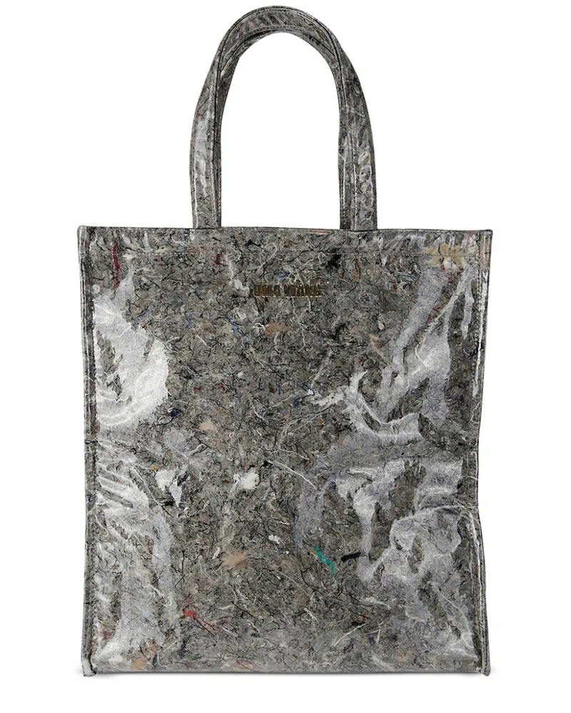 Uma Wang Shopper mit abstraktem Print - Grau Grau
