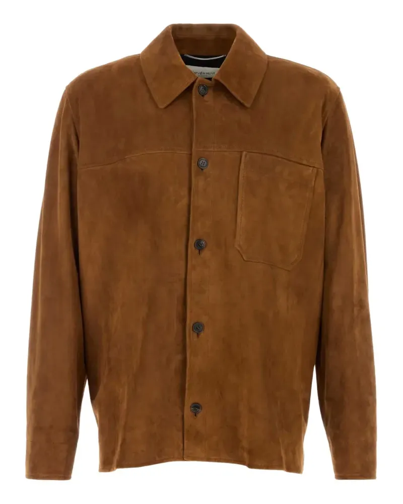 Saint Laurent suede jacket - Braun Braun