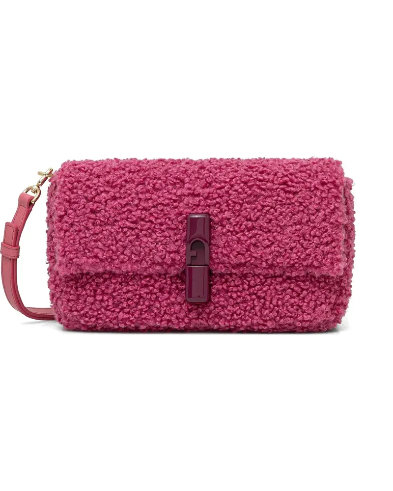 Furla Iridescent boucle toggle cross body bag - Rosa Rosa