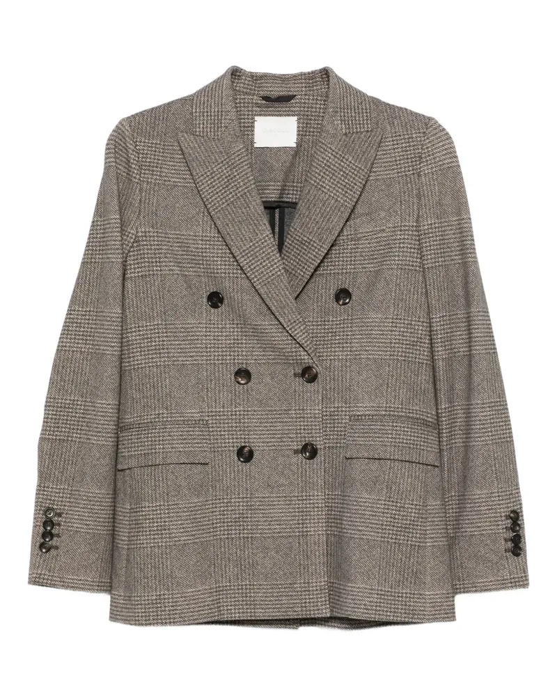 CIRCOLO 1901 Doppelreihiger Blazer mit Karomuster - Braun Braun