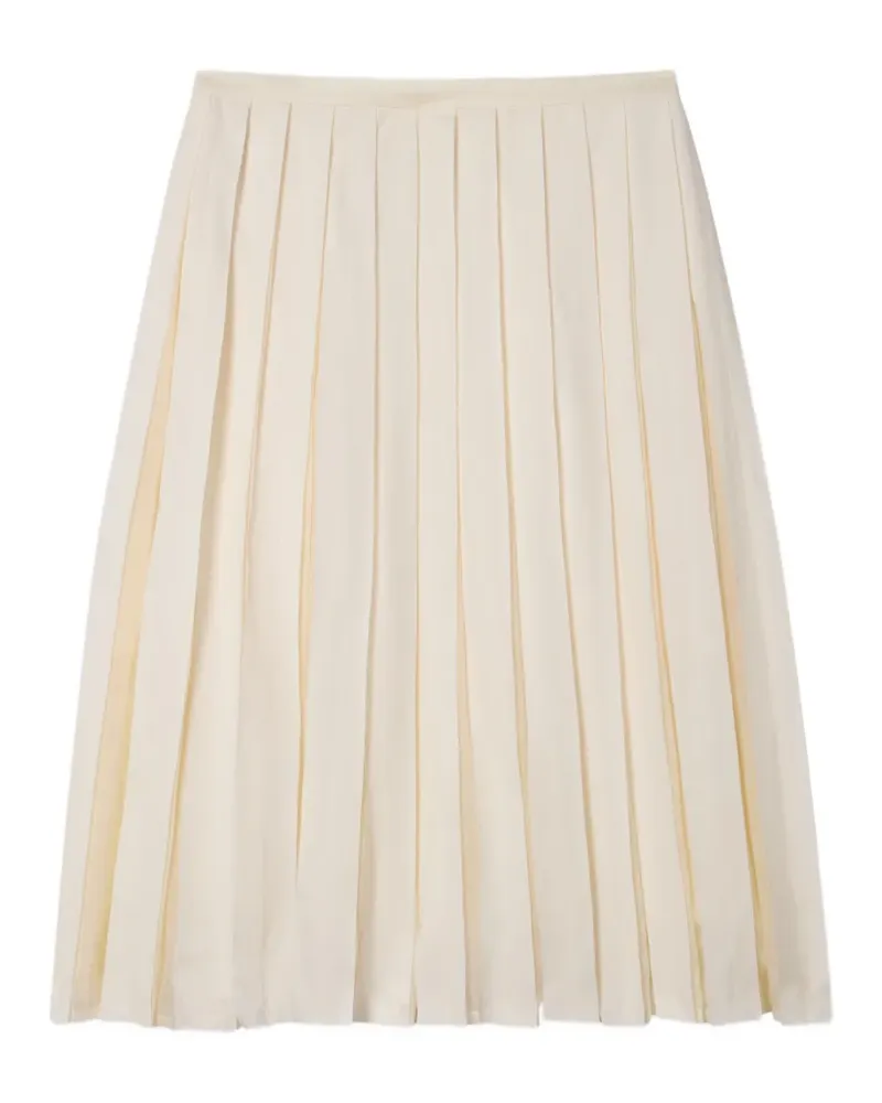 Paul Smith Organza-Faltenrock aus Baumwolle und Seide - Nude Nude