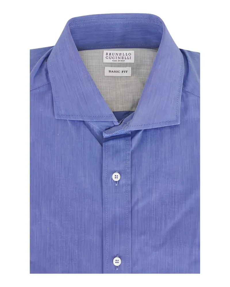 Brunello Cucinelli Klassisches Hemd - Blau Blau