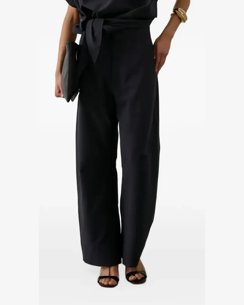 Soeur Weite High-Waist-Hose - Schwarz Schwarz