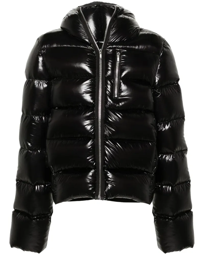 Rick Owens Sealed Steppjacke - Schwarz Schwarz