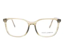 rectangle-frame glasses - Nude