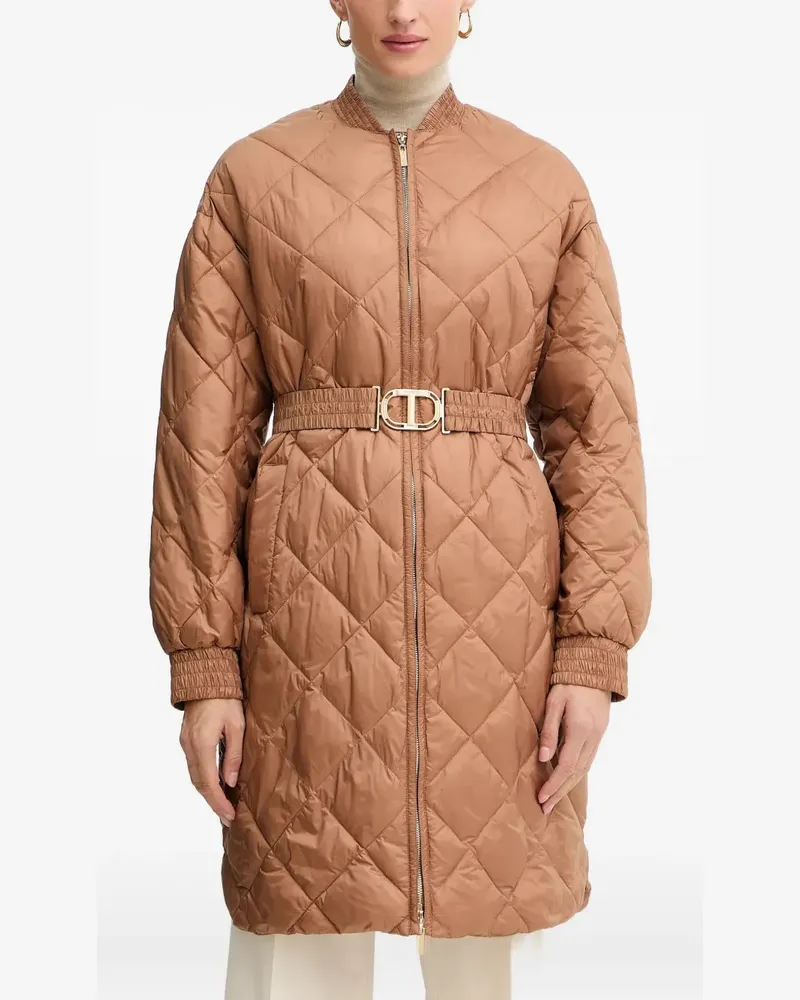 Twin-Set quilted belted jacket - Braun Braun