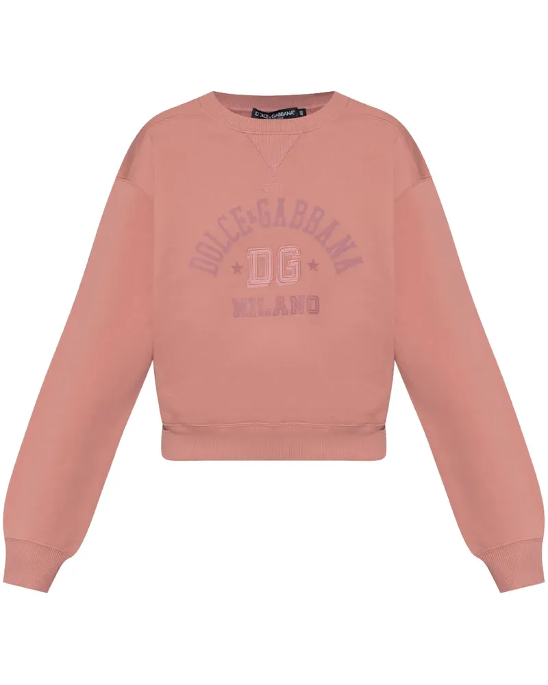 Dolce & Gabbana Sweatshirt mit Logo-Print - Rosa Rosa