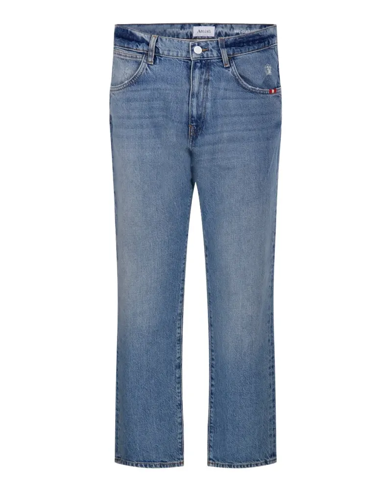 Amish distressed straight-leg jeans - Blau Blau