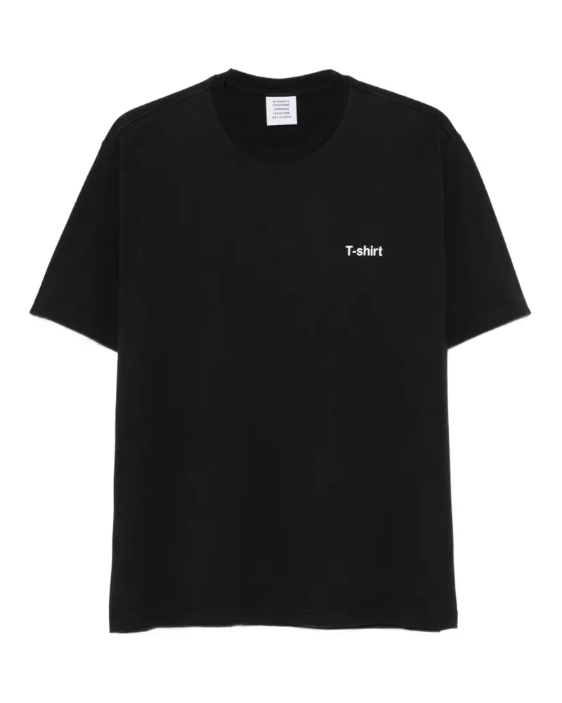 VETEMENTS T-Shirt mit Slogan-Print - Schwarz Schwarz