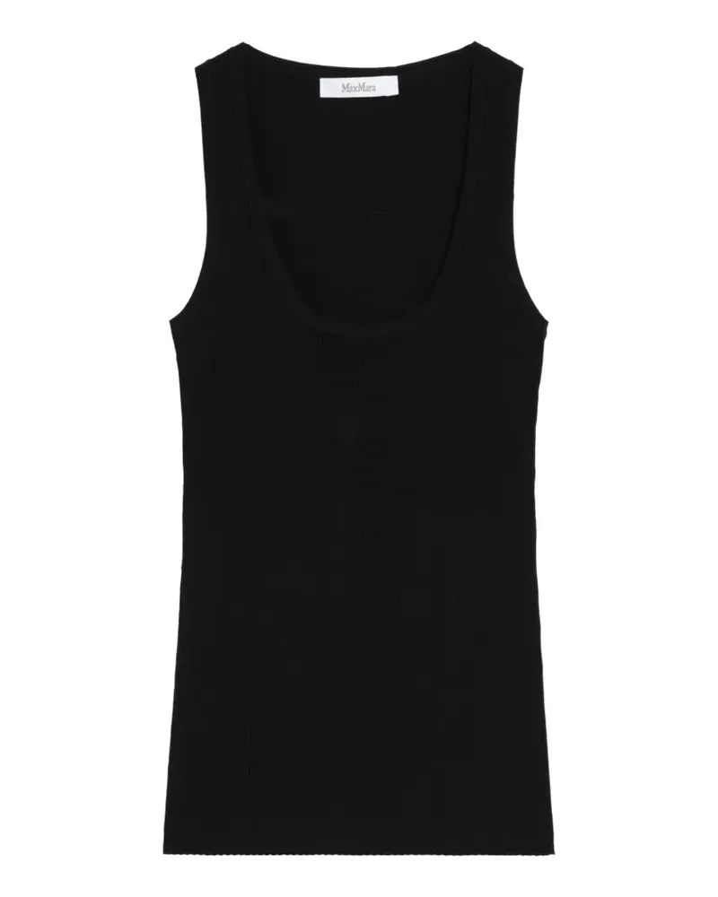 Max Mara ribbed-knit tank top - Schwarz Schwarz