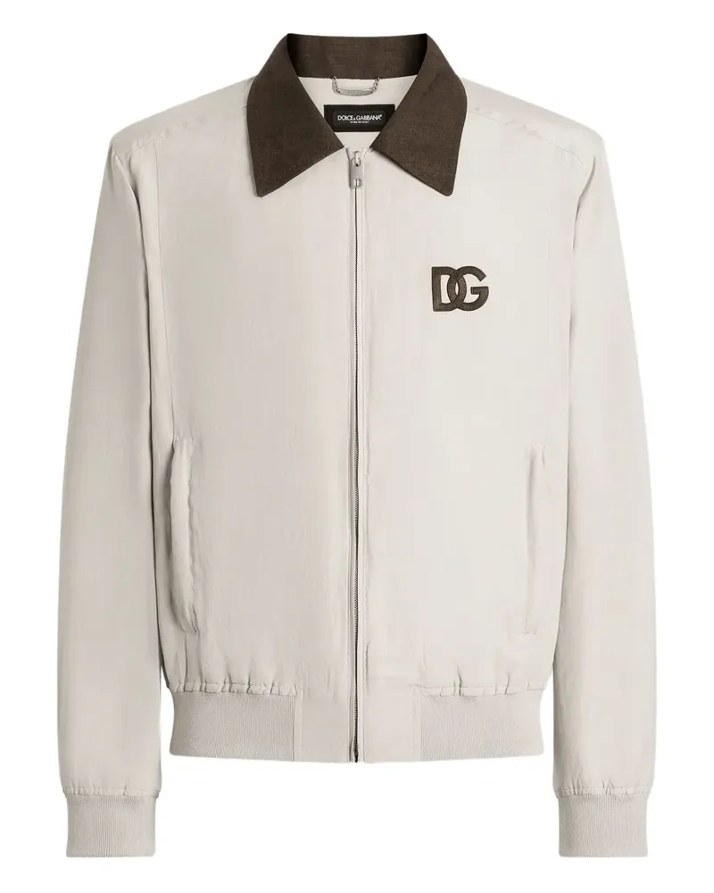 Dolce & Gabbana Bomberjacke mit Reißverschluss - Nude Nude