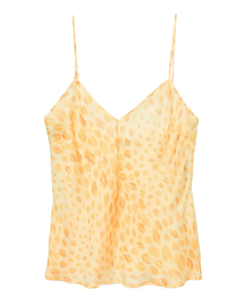 Just Cavalli Bluse mit Print - Gelb Gelb