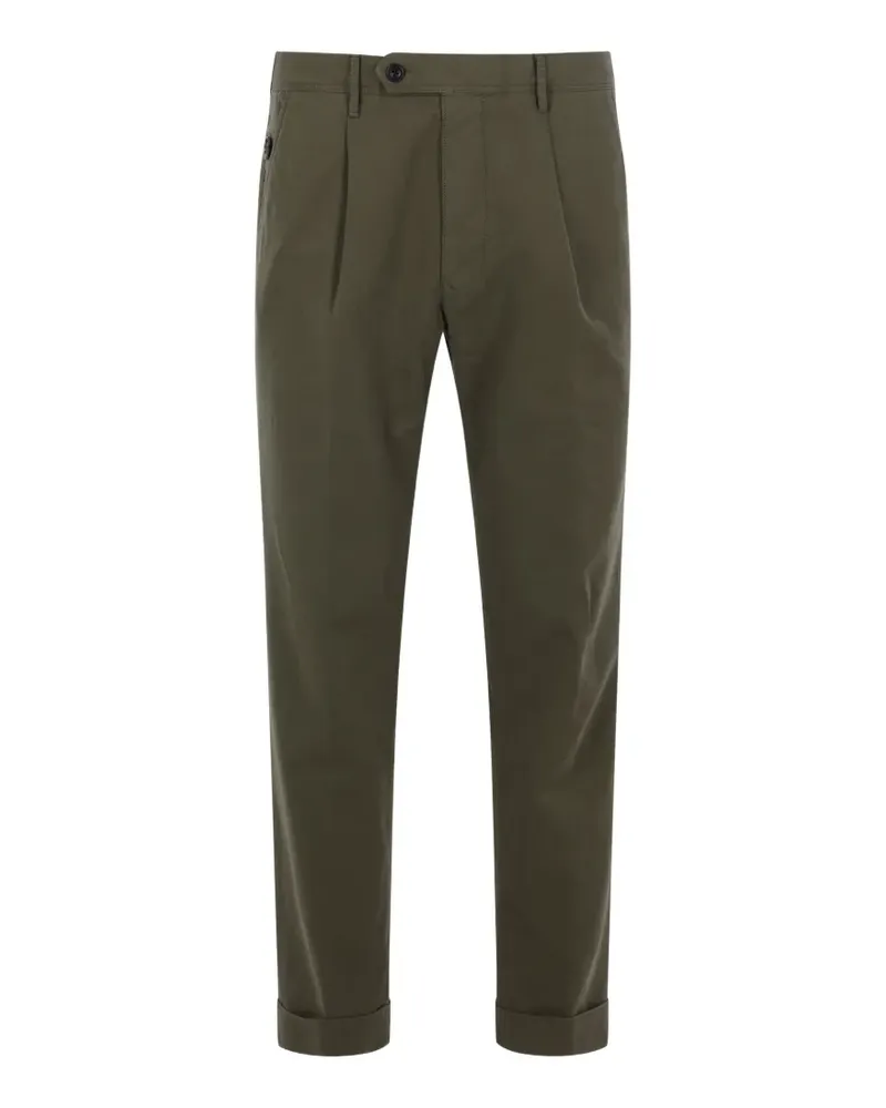 Incotex pleated-detail trousers - Grün Grün
