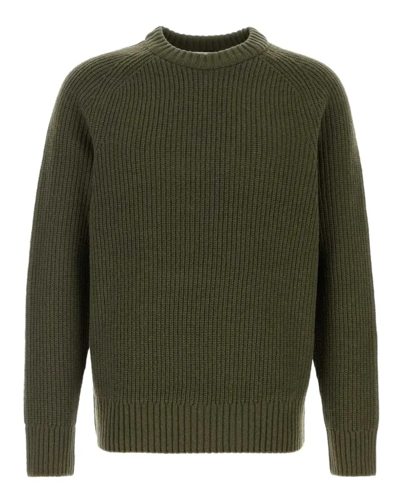 Closed Gerippter Strickpullover - Grün Grün
