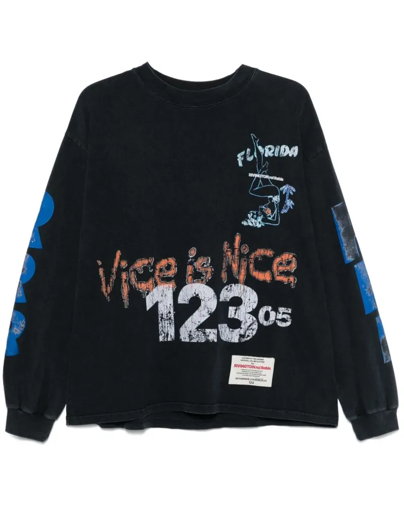 RRR123 Vice is Nice T-Shirt - Schwarz Schwarz
