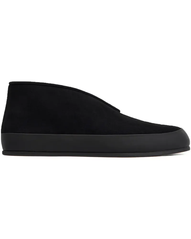 12 STOREEZ Loafer mit Shearling-Futter - Schwarz Schwarz