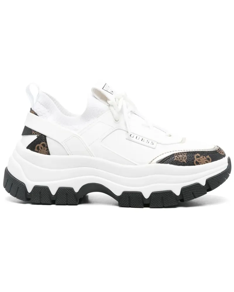 Guess Sneakers mit Logo-Einsatz - Weiß Weiß