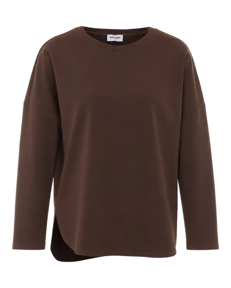 Rue du Bac long-sleeve crew-neck top - Braun Braun