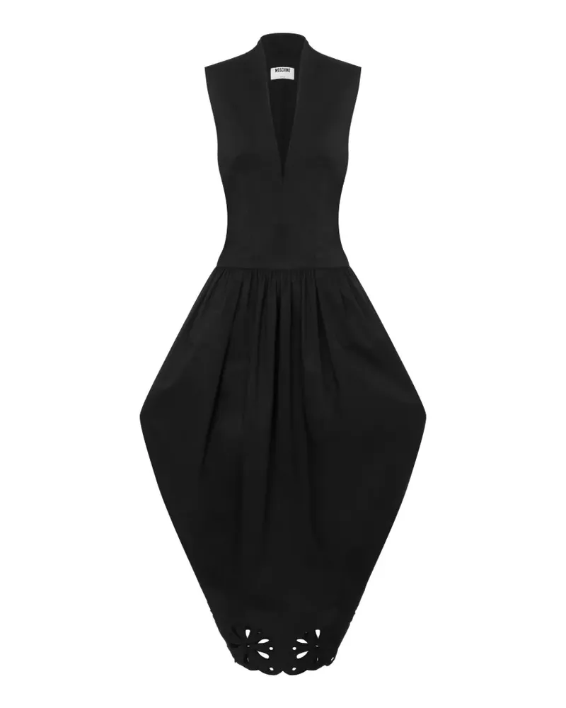 Moschino Kleid mit V-Ausschnitt - Schwarz Schwarz