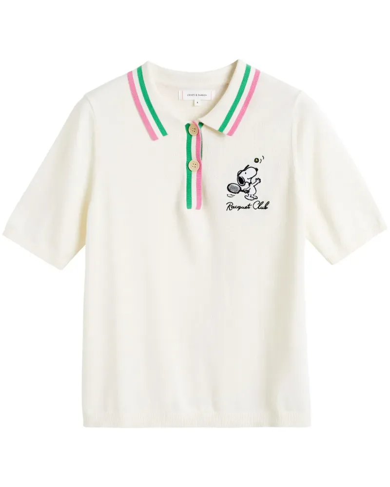 Chinti & Parker Peanuts Club Poloshirt - Nude Nude