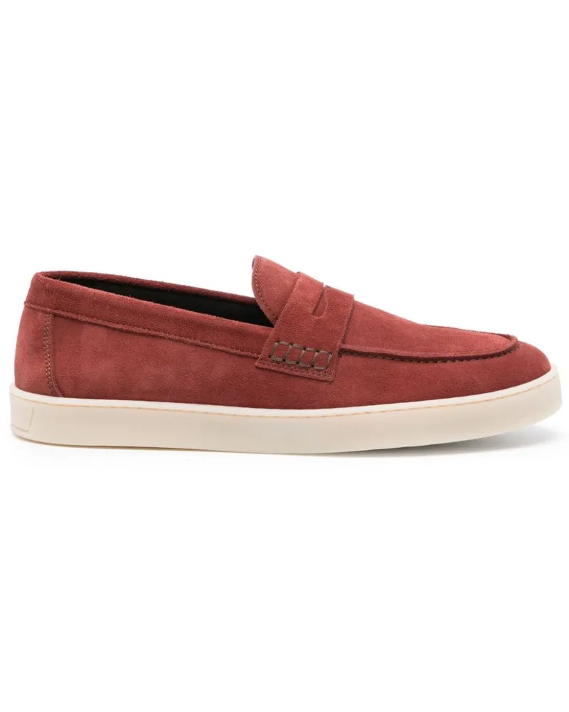 Canali Penny-Loafer aus Wildleder - Orange Orange