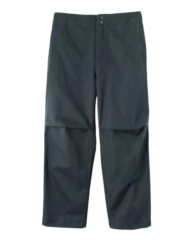 Margaret Howell press-stud elasticated trousers - Blau Blau