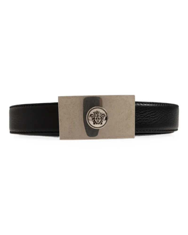 Versace Medusa plaque reversible belt - Schwarz Schwarz