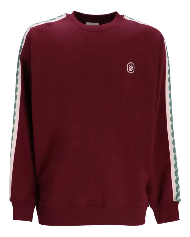 Drôle de Monsieur Sweatshirt mit Tapedetail - Rot Rot