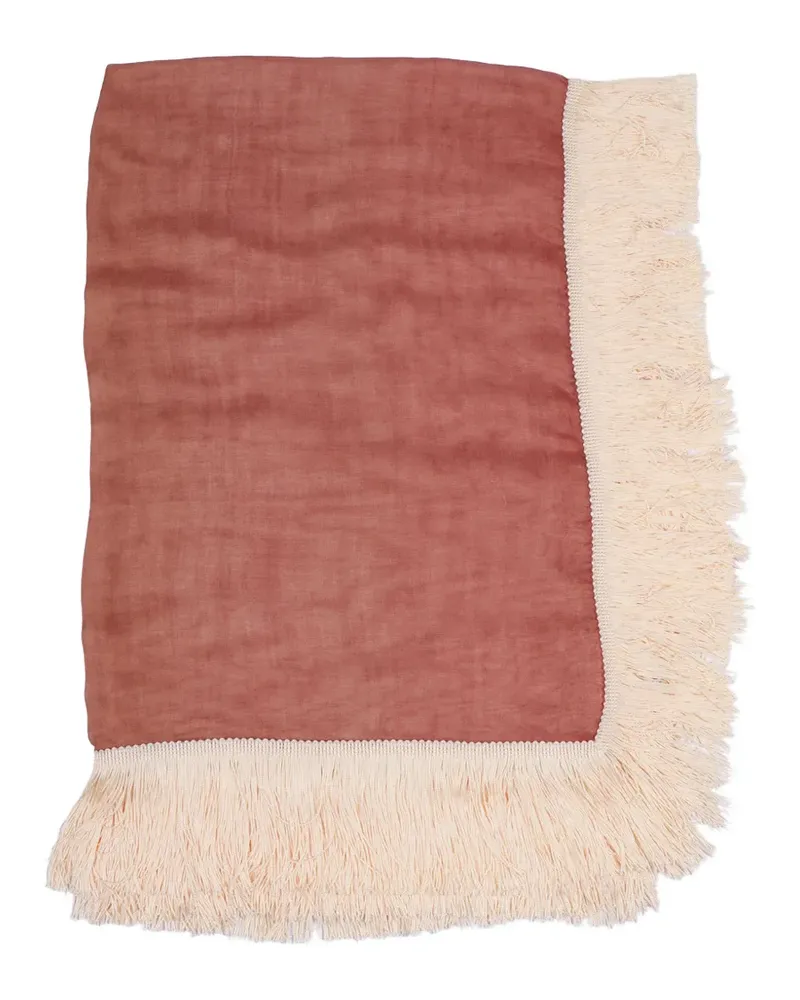 Faliero Sarti Ginny Frangia scarf - Rosa Rosa