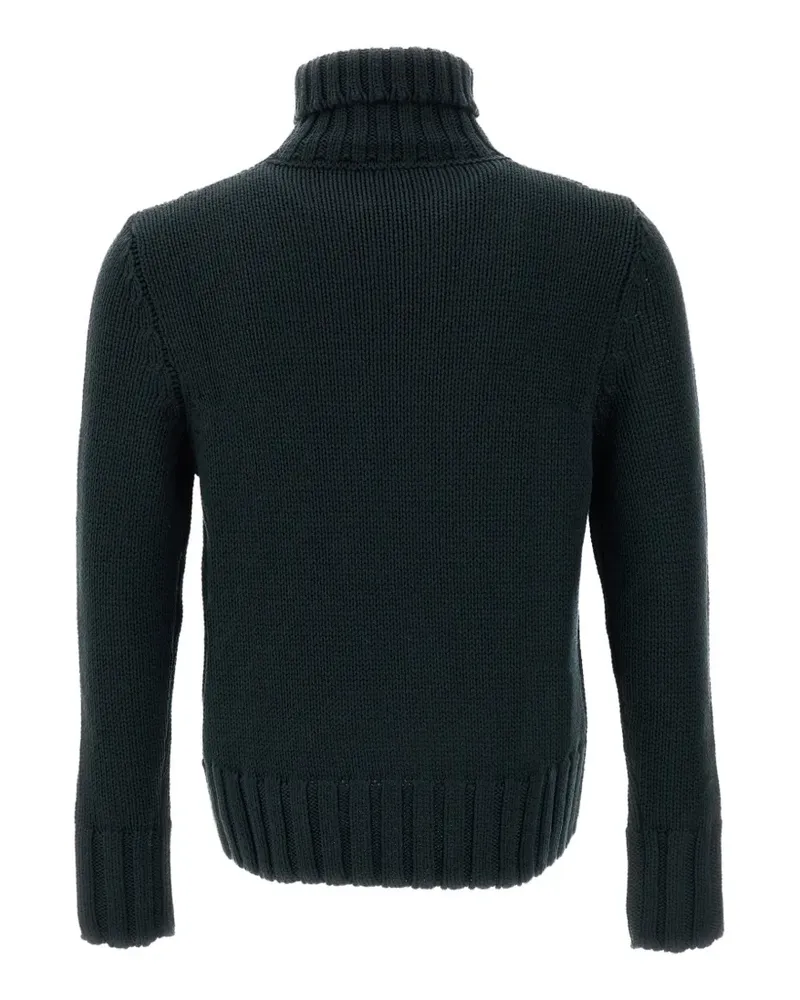 Customer Lovers ribbed roll-neck sweater - Grün Grün