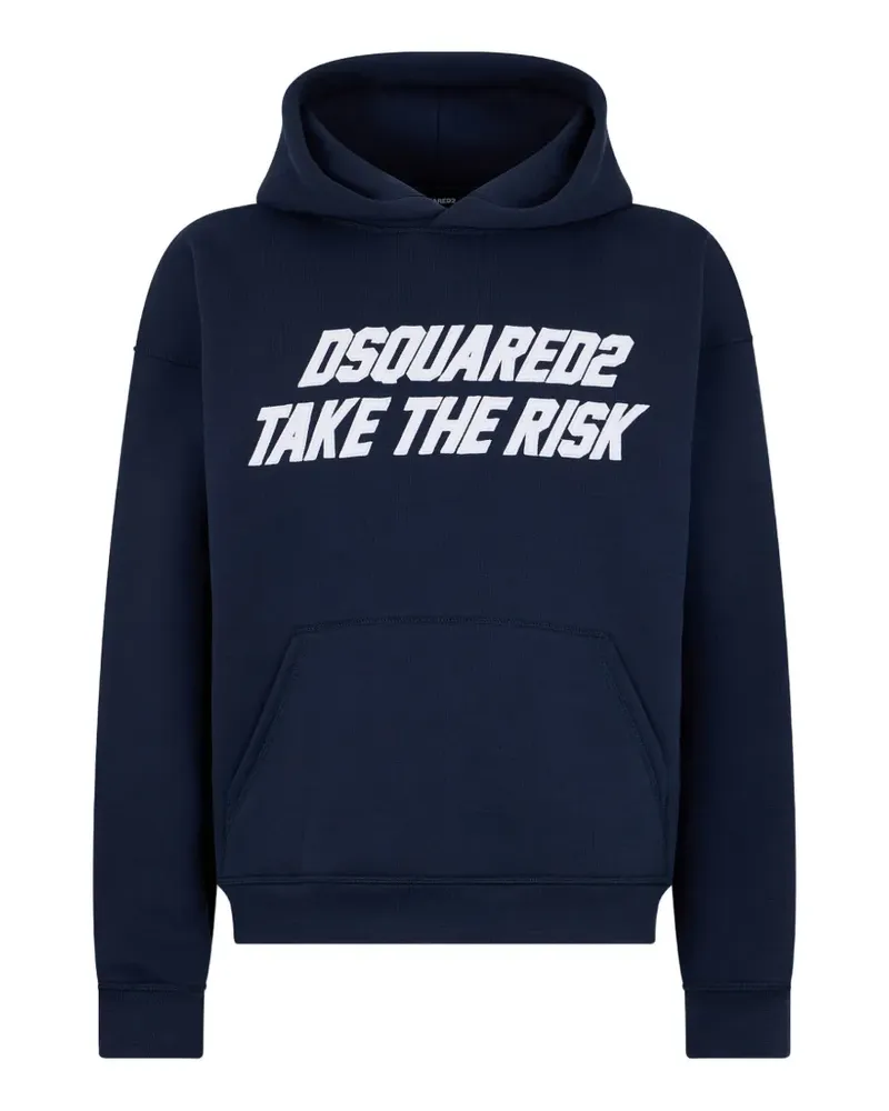 Dsquared2 Hoodie mit Slogan-Print - Blau Blau