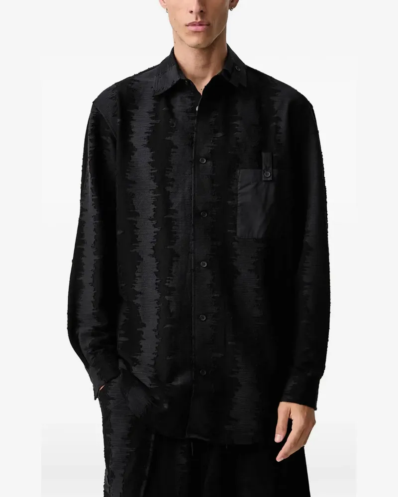 Y-3 Deco Stitch long-sleeve shirt - Schwarz Schwarz