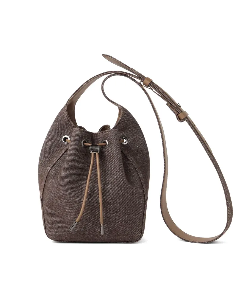 Brunello Cucinelli Klassische Beuteltasche - Braun Braun