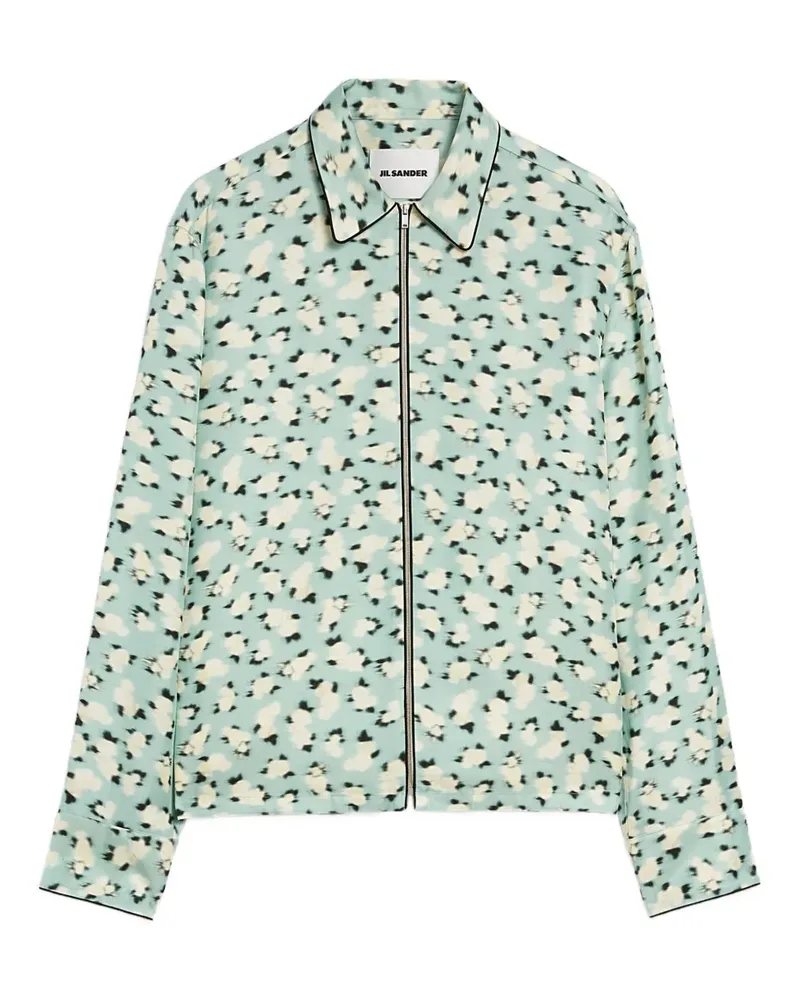 Jil Sander Hemd mit Print - Grün Grün