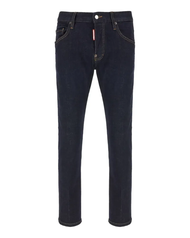 Dsquared2 logo-patch slim-fit jeans - Blau Blau